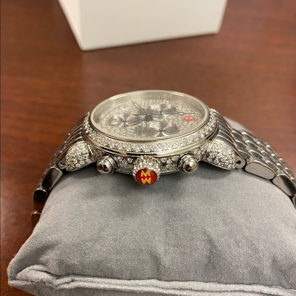 🔴Sold🔴Michele CSX-36 Chronograph 71-3711 Pave - Picture 4 of 8